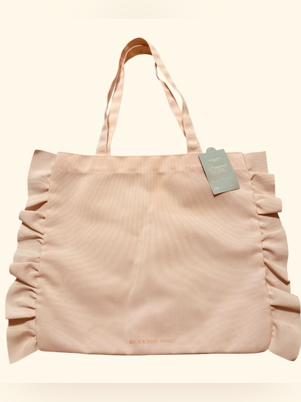 Bath & Body Works ruffled tote